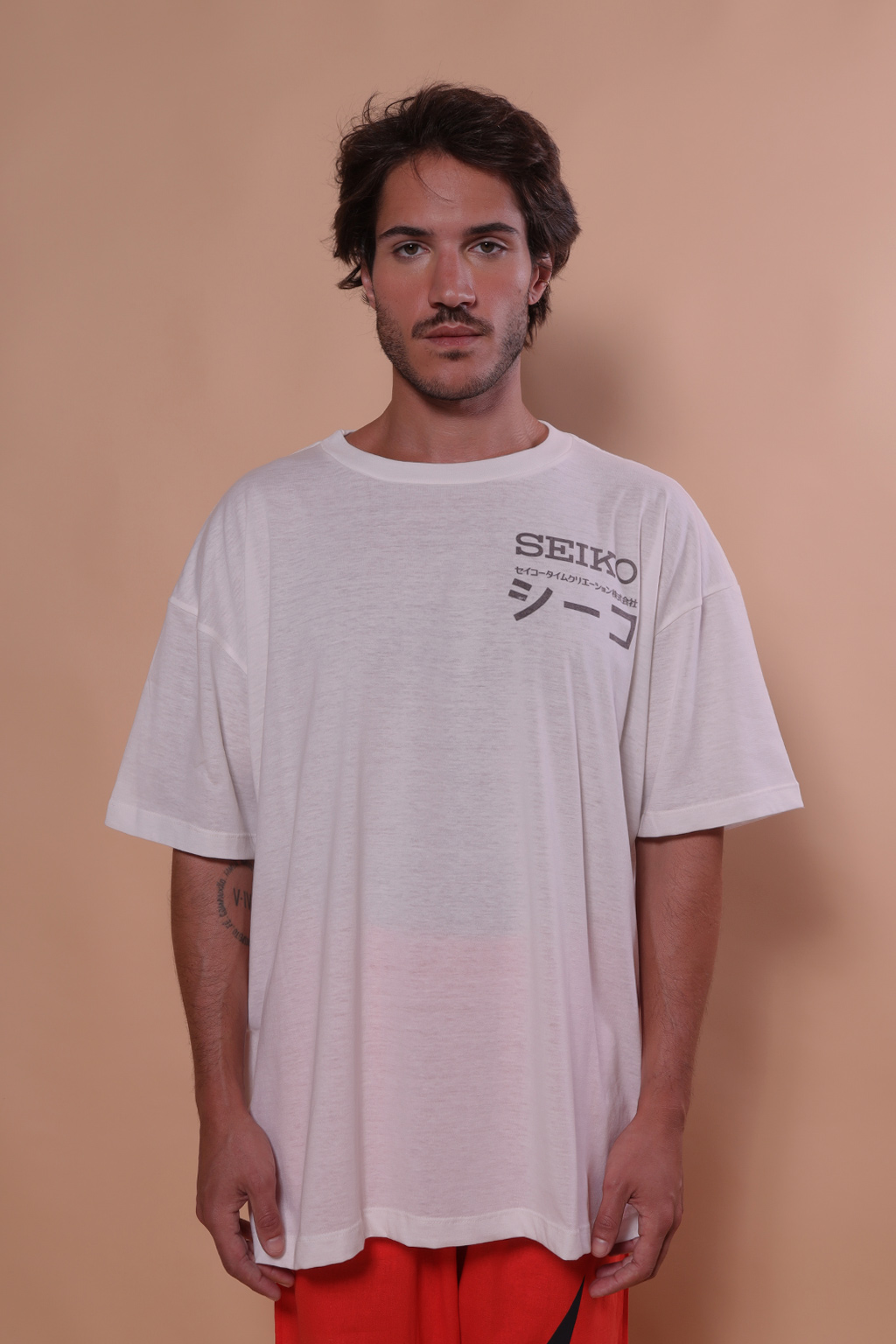 Camiseta oversize estampada Seiko