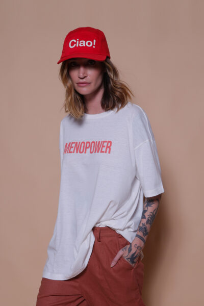 Camiseta oversize estampada Menopower