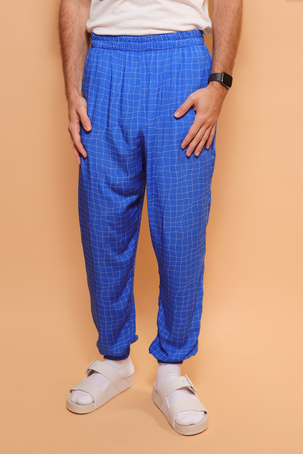 Calça jogger estampada Grade