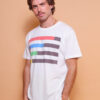 Camiseta estampada Barras Coloridas