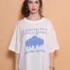 Camiseta oversize estampada 40 gramas