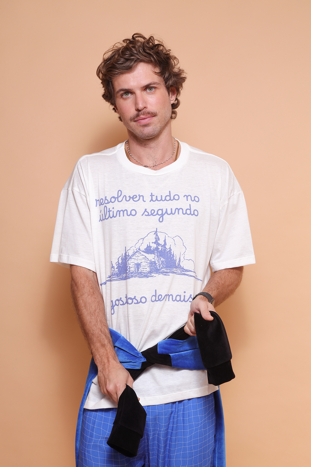 Camiseta oversize estampada Último Segundo