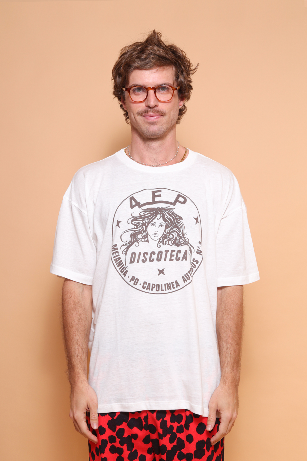 Camiseta oversize estampada Discoteca