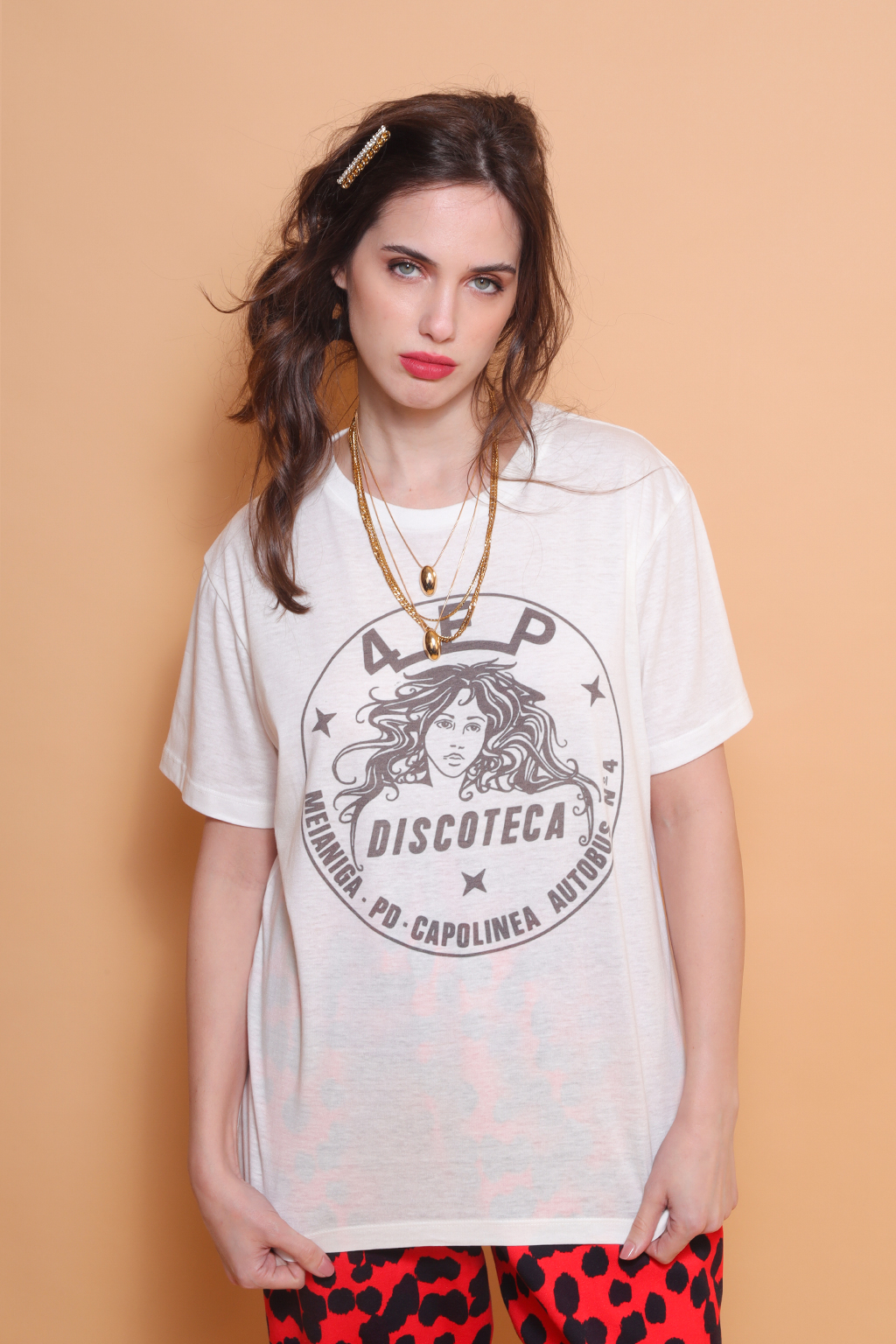 Camiseta estampada Discoteca