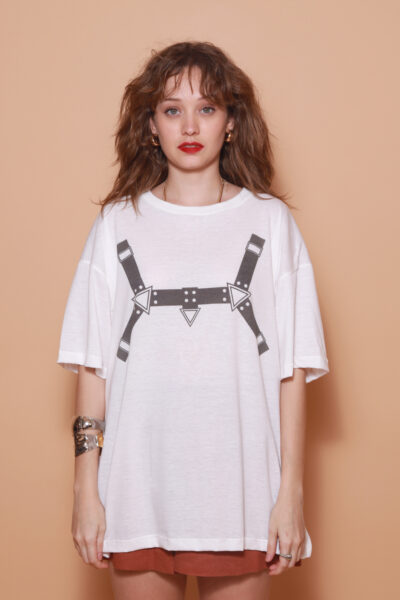 Camiseta oversize estampada Harness A