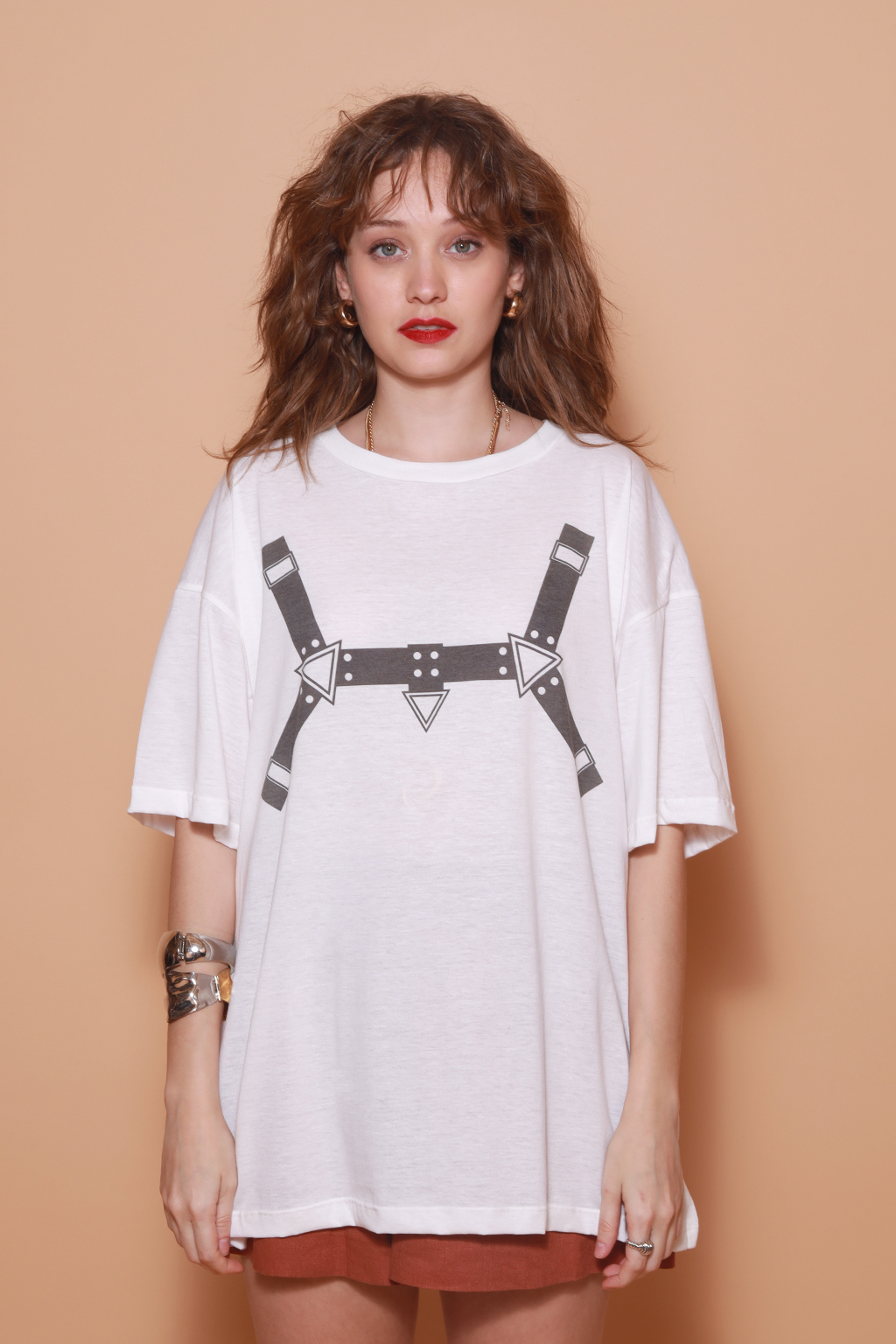 Camiseta oversize estampada Harness A