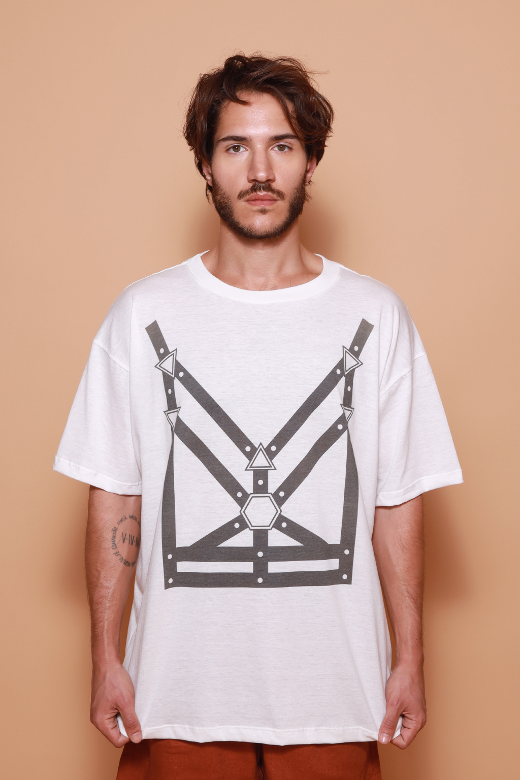 Camiseta oversize estampada Harness B