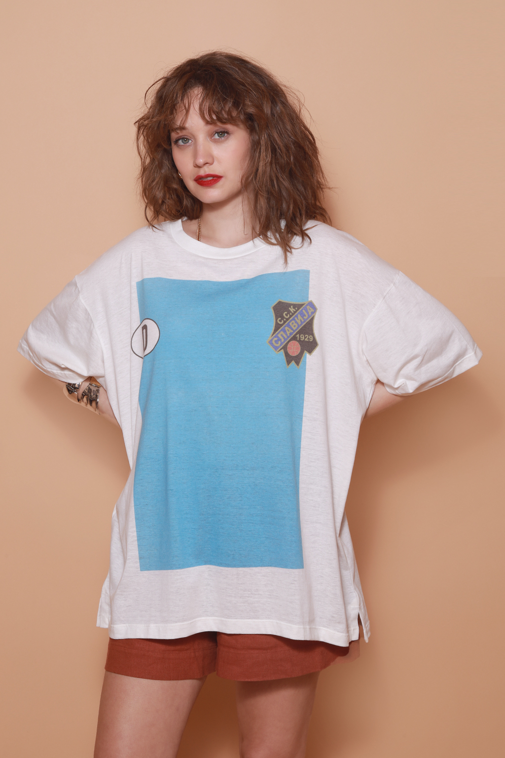 Camiseta oversize estampada Slavija