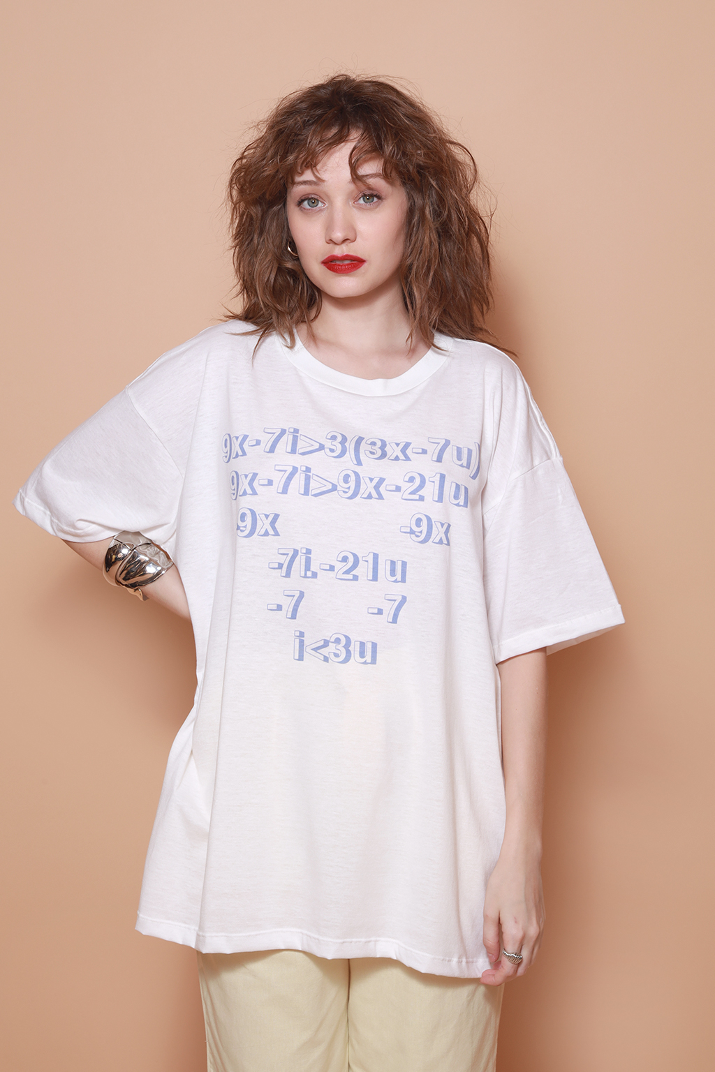 Camiseta oversize estampada Fórmula