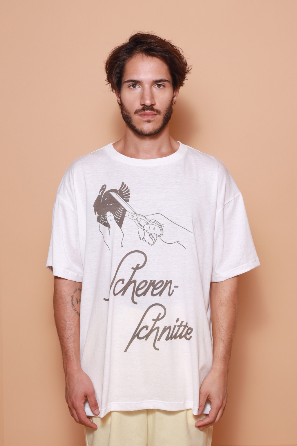 Camiseta oversize estampada Scherenschnitte