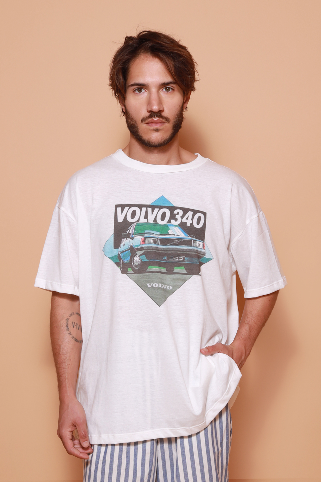Camiseta oversize estampada Volvo 340