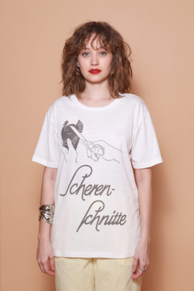 Camiseta oversize estampada Scherenschnitte