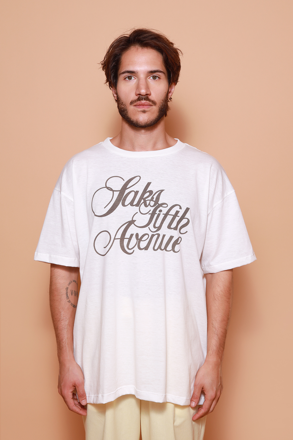 Camiseta oversize estampada Saks