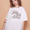 Camiseta oversize estampada Saks