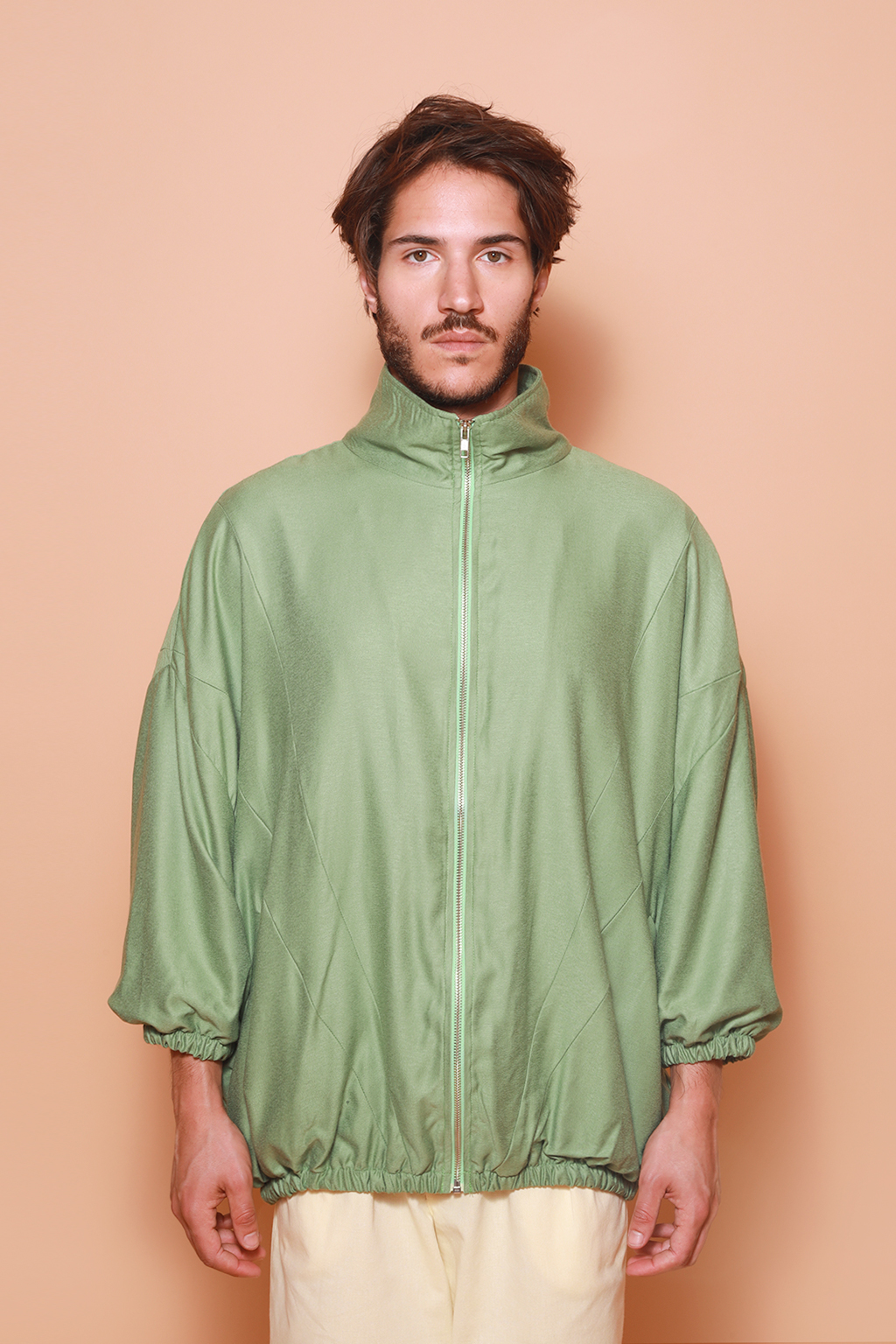 Jaqueta oversize verde