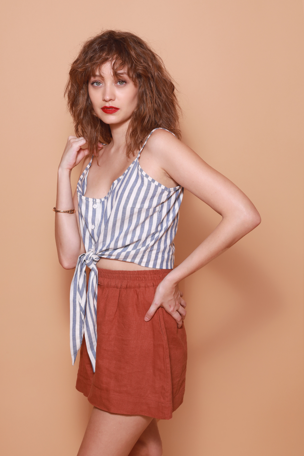 Top alcinha listrado