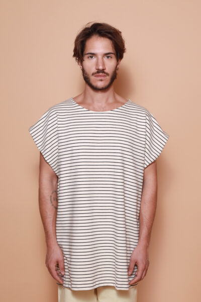 Regata masculina malha listrada