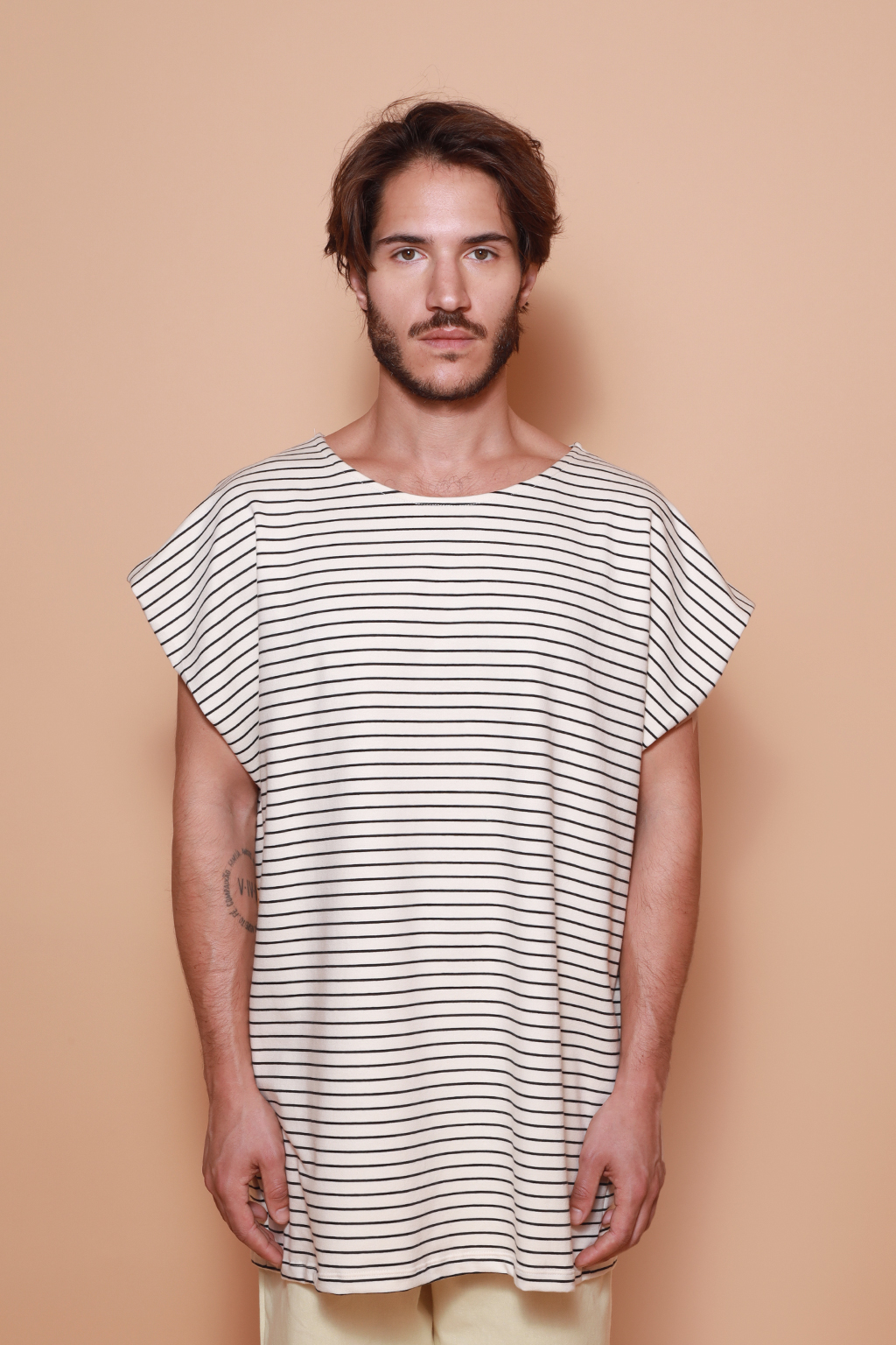 Regata masculina malha listrada