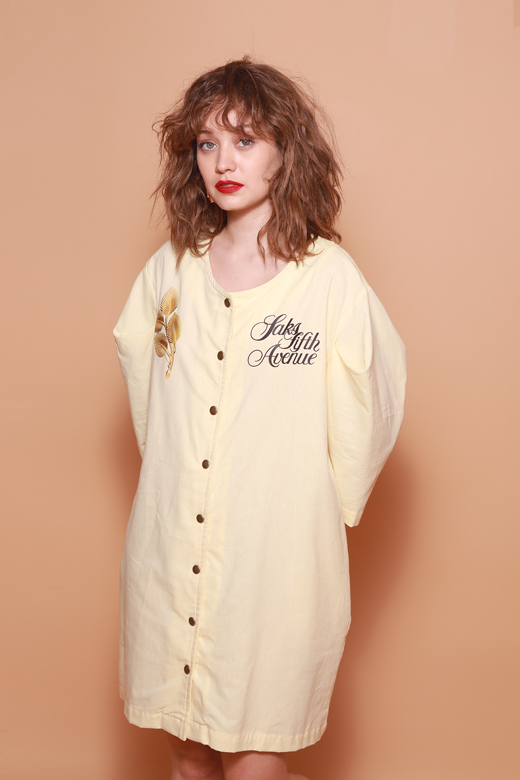 Vestido jaqueta amarelo