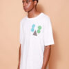 Camiseta oversize estampada Geometria