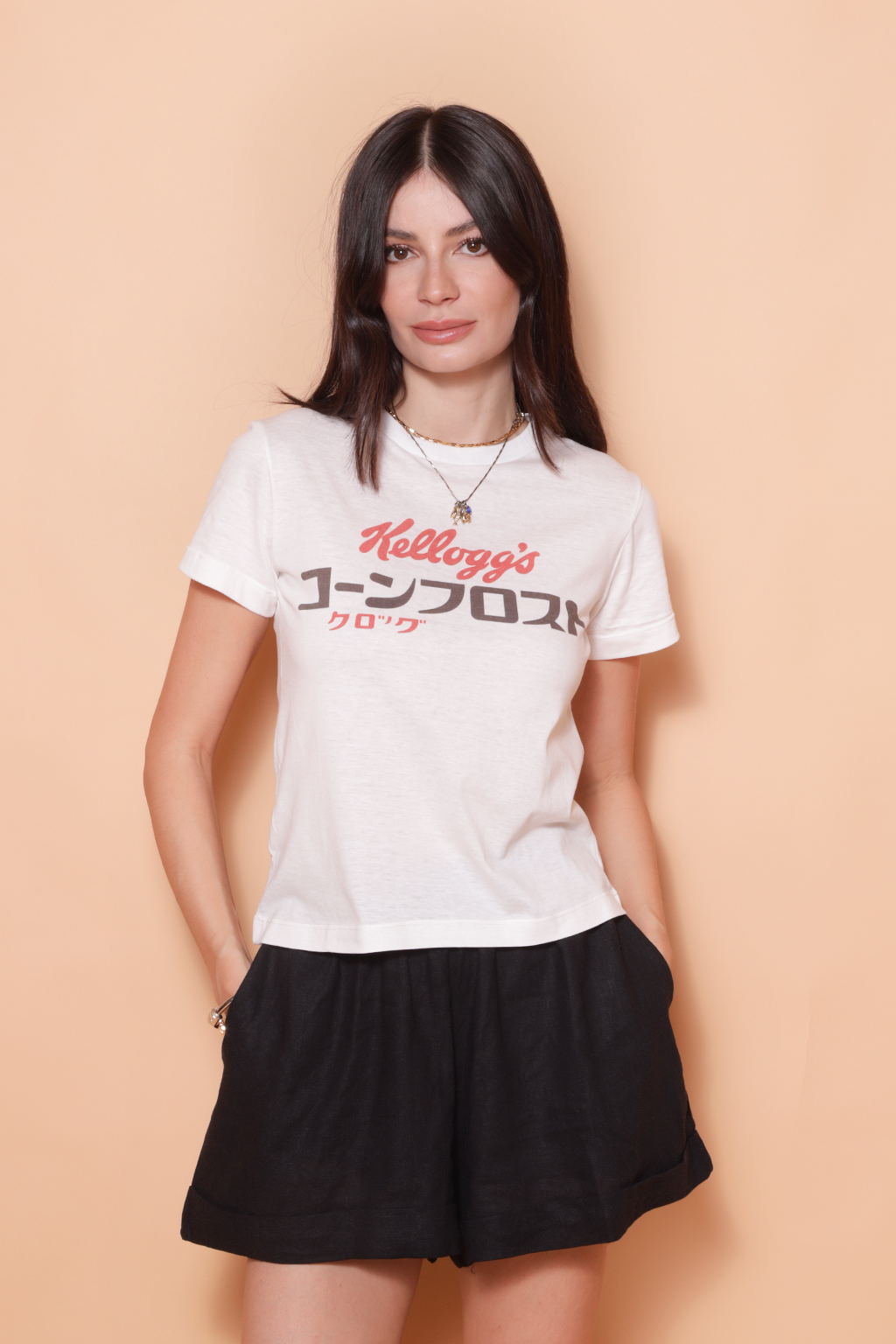 Baby look estampada Kellogg's