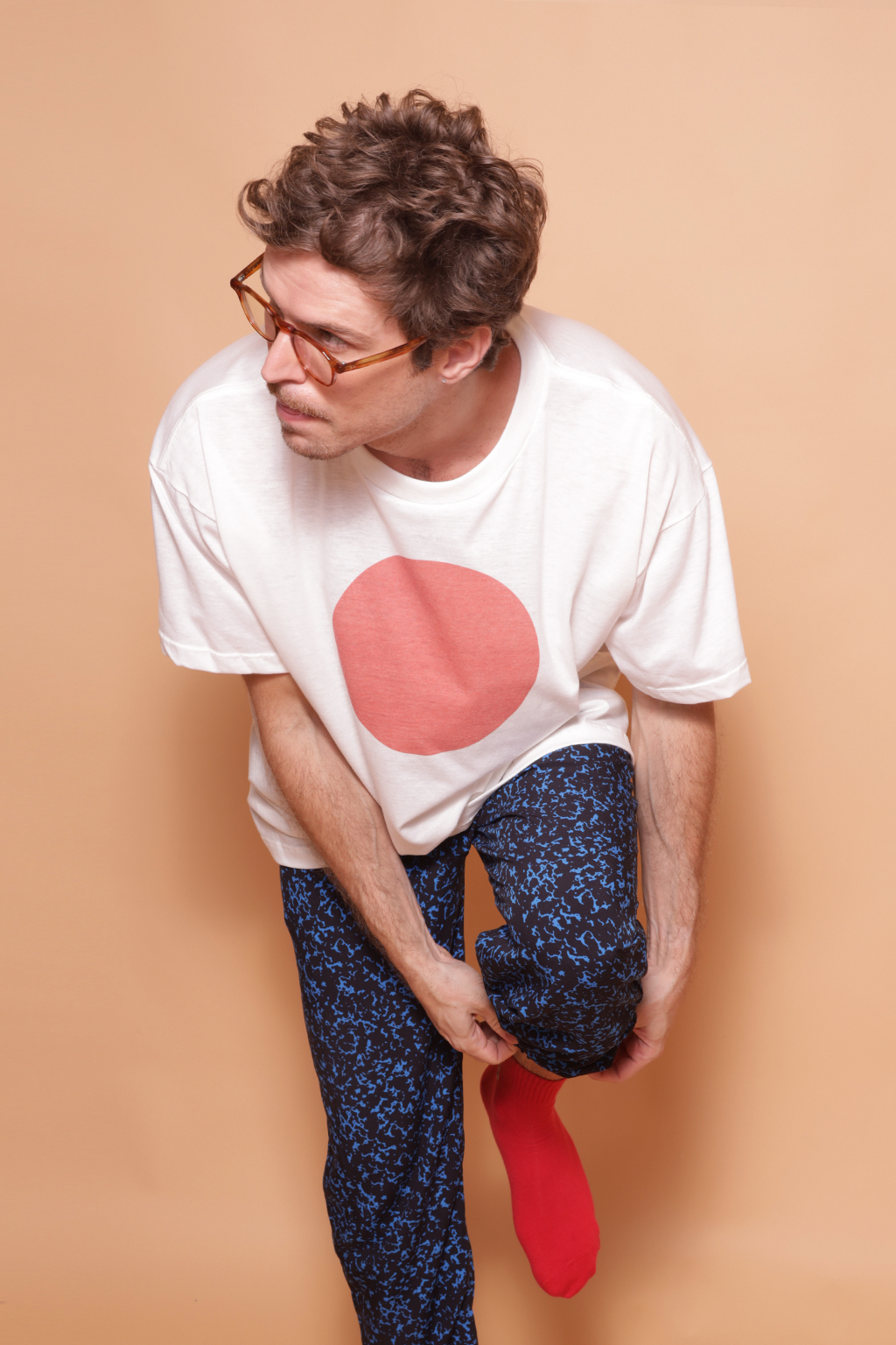 Camiseta oversize estampada Japão