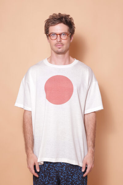 Camiseta oversize estampada Japão