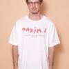 Camiseta oversize estampada Maxim's