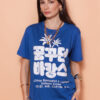 Camiseta azul estampada Chef Yang DTF