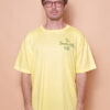Camiseta oversize amarela estampada Beverly Hills