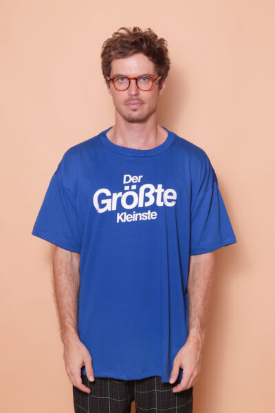 Camiseta azul estampada Fiat 126 DTF