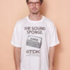 Camiseta oversize estampada TDK sound sponge