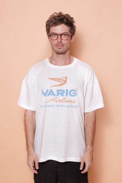 Camiseta oversize estampada Varig Airlines