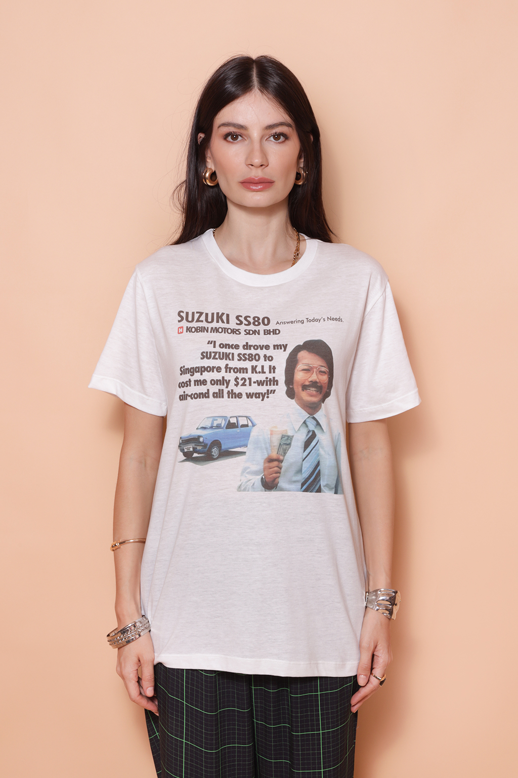 Camiseta estampada Suzuki SS80