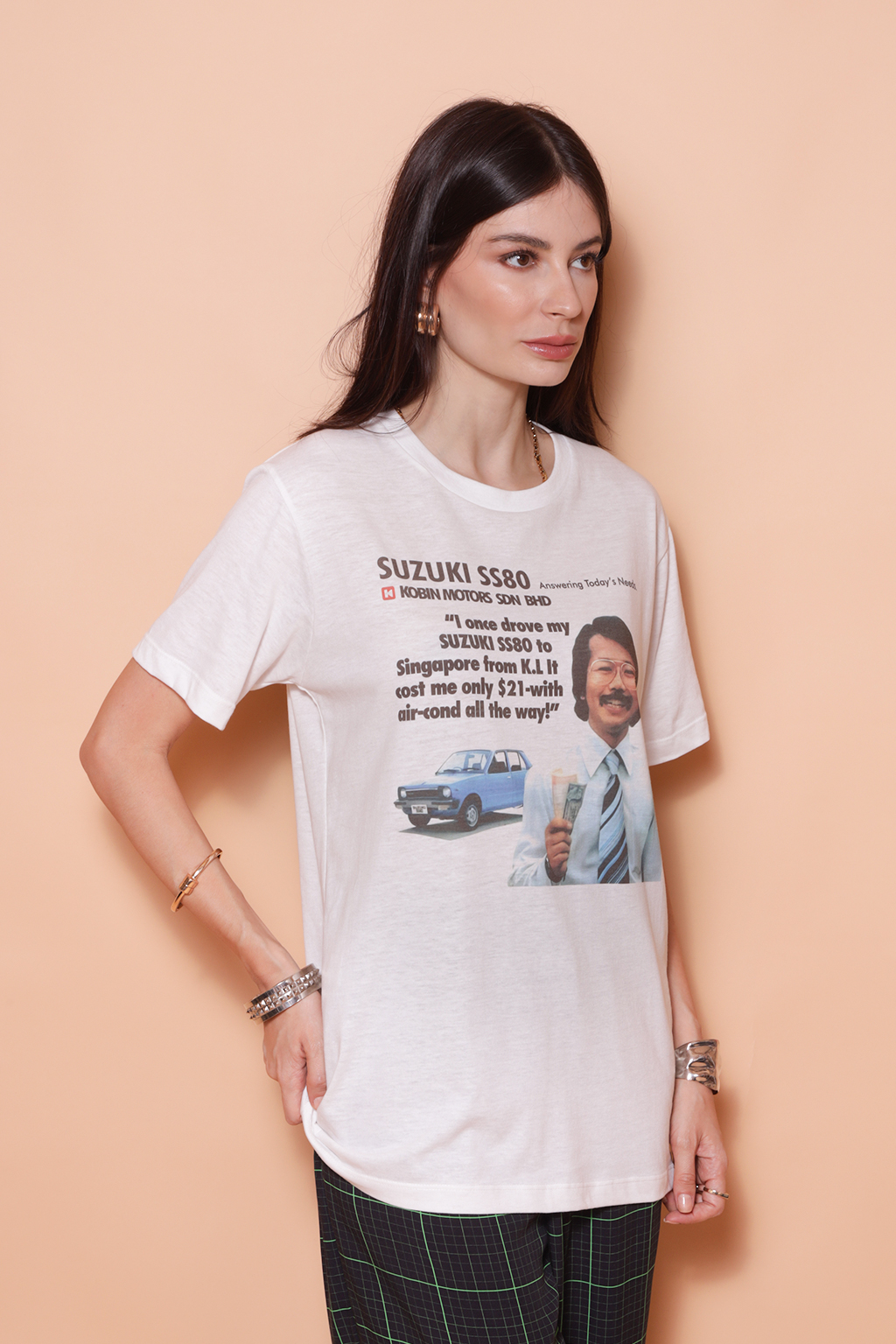 Camiseta estampada Suzuki SS80