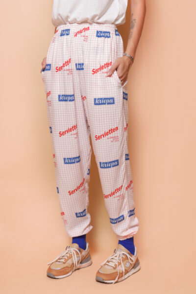 Calça jogger estampada Contact DDR