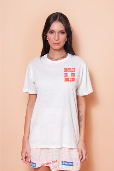Camiseta estampada Donald Boludo