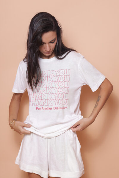 Camiseta estampada Thank you