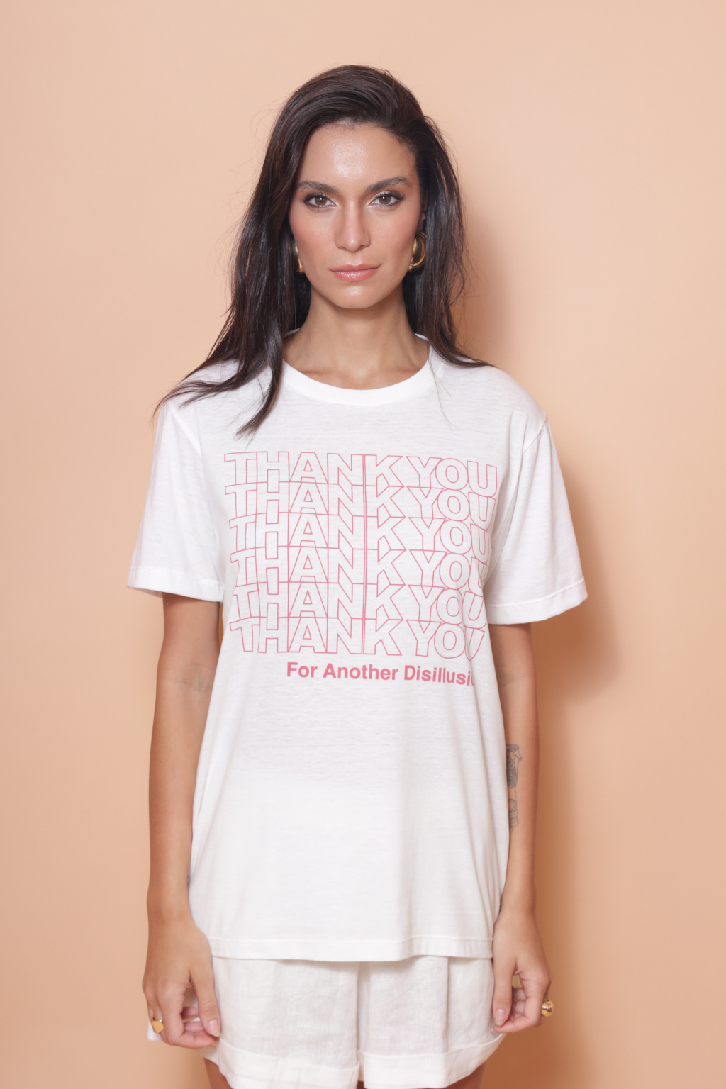 Camiseta estampada Thank you