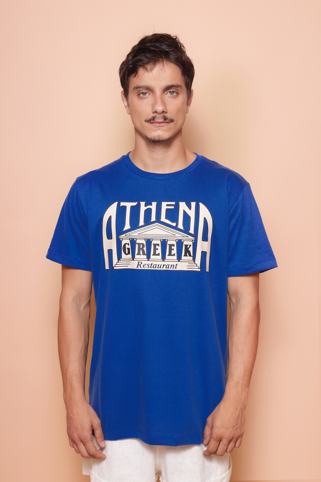 Camiseta azul estampada Athena DTF