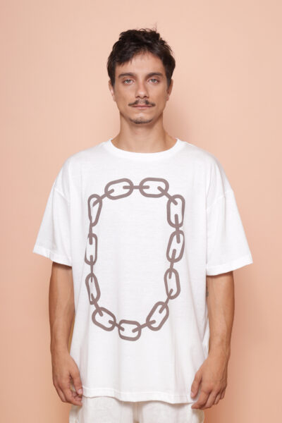 Camiseta oversize estampada Corrente