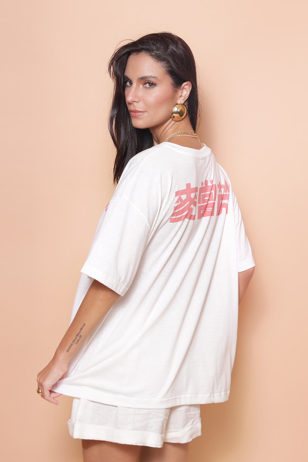 Camiseta oversize estampada Mcdonalds