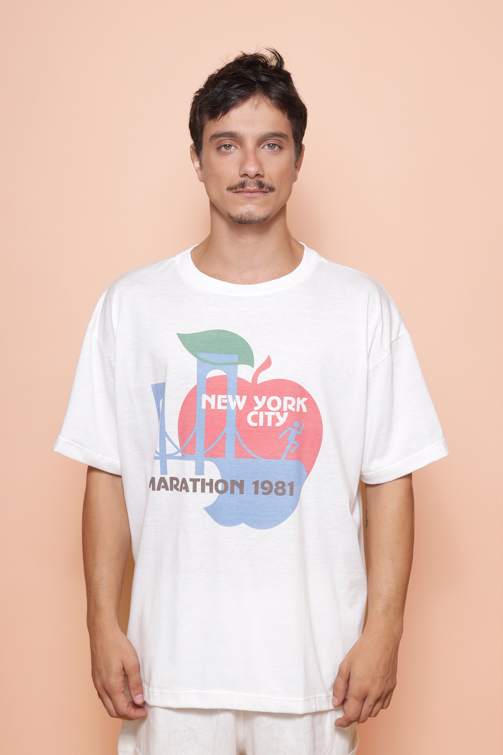 Camiseta oversize estampada NYC Marathon
