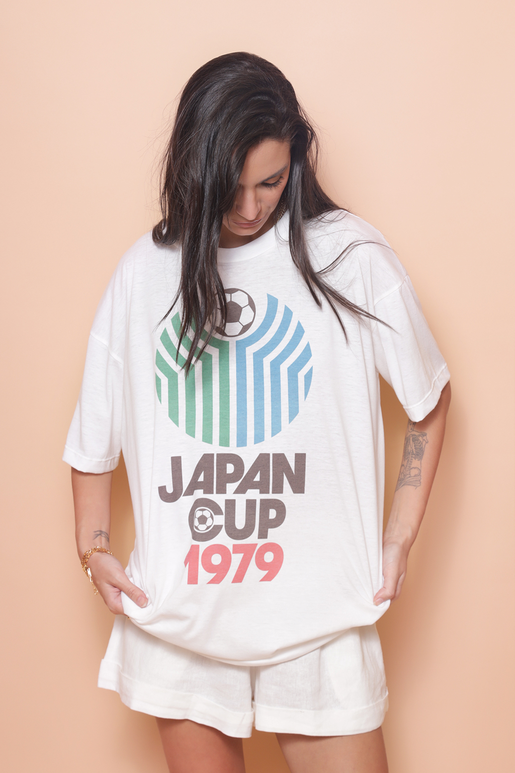 Camiseta oversize estampada Japan Cup