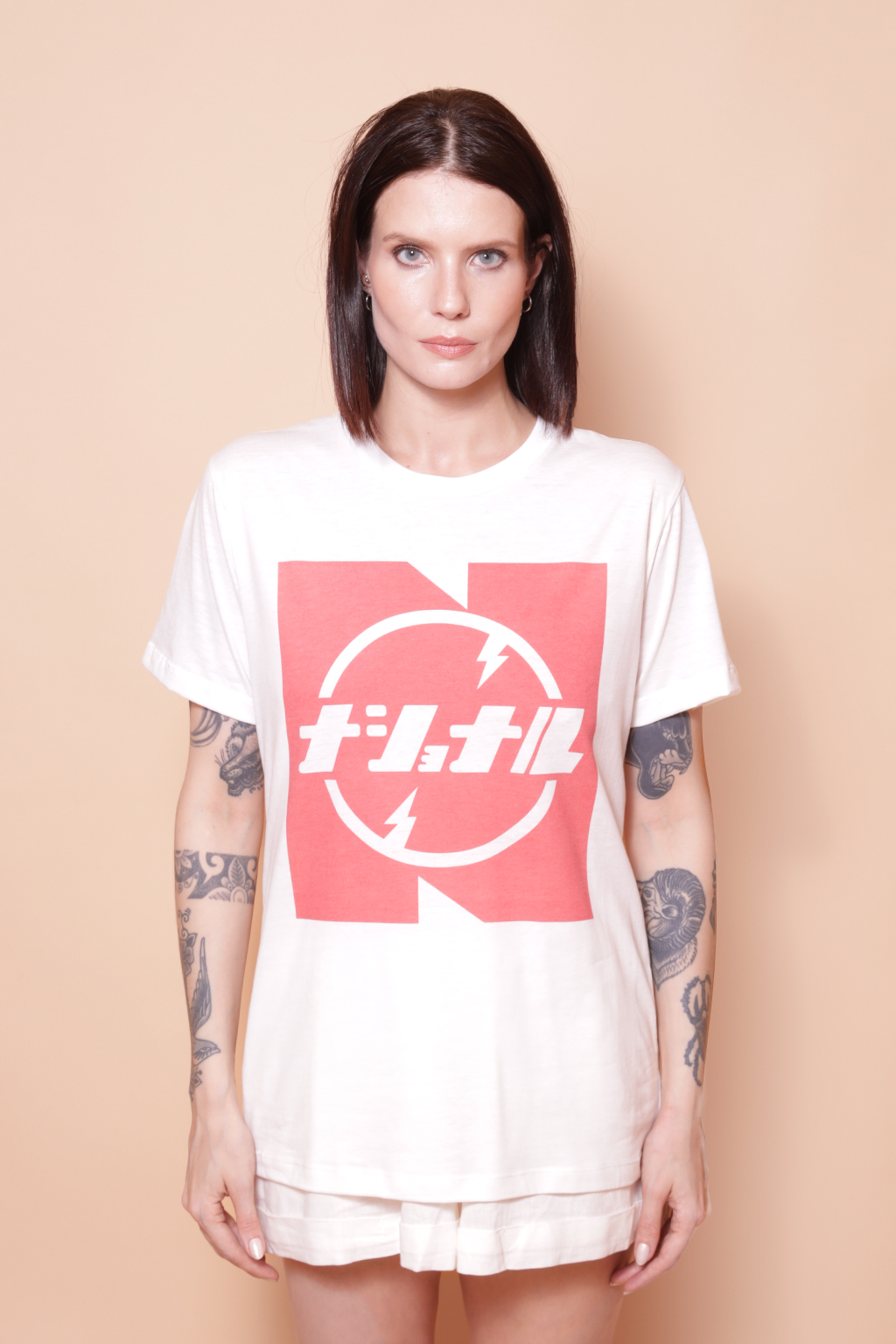 Camiseta estampada National Japão