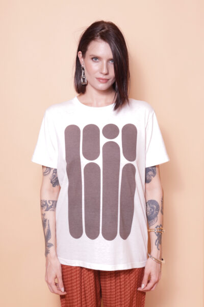 Camiseta estampada Tubos