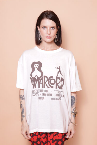 Camiseta oversize estampada Amarcord