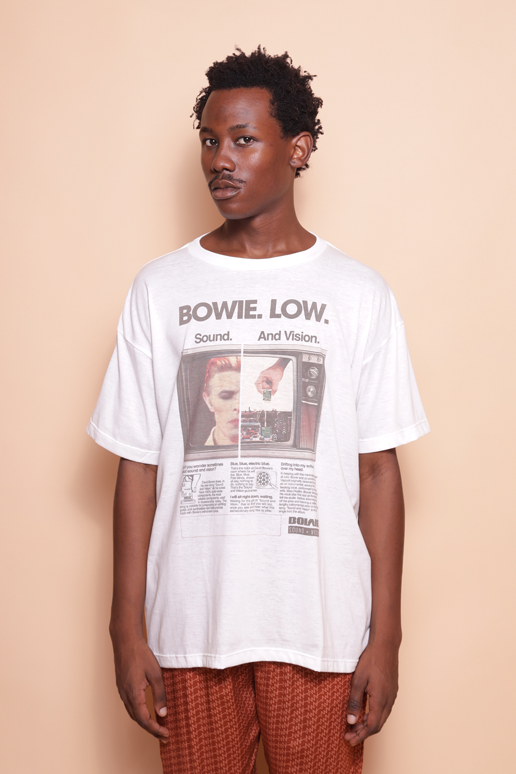 Camiseta oversize estampada Bowie Low