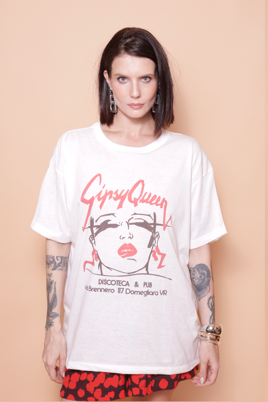 Camiseta oversize estampada Gipsy Queen