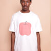 Camiseta oversize estampada Maçã